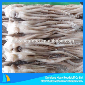 Fábrica de frutos do mar congelados principalmente exportar todos os tamanhos congelados tentáculo lula